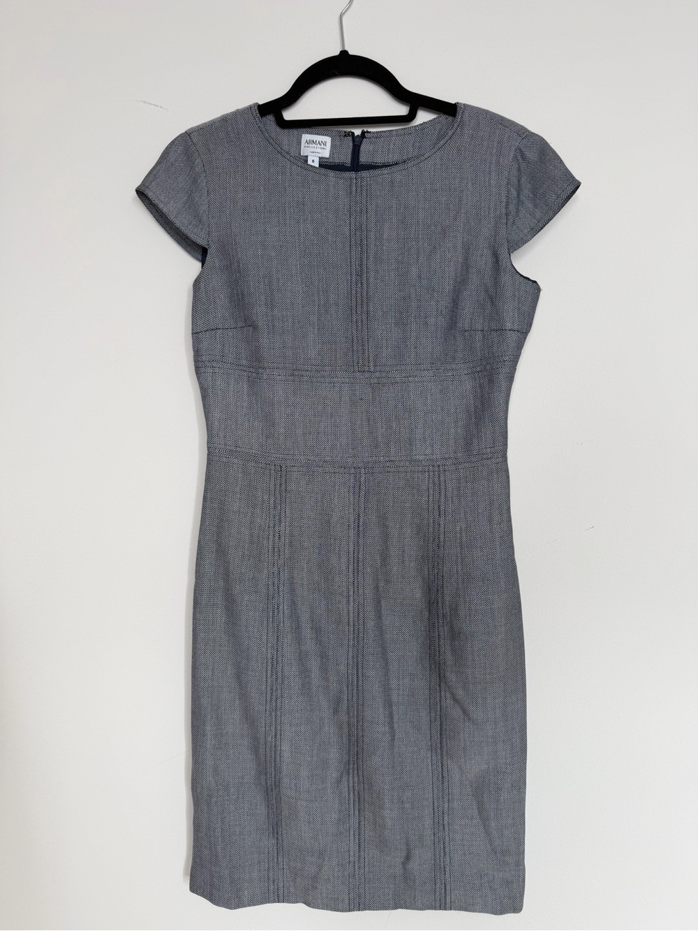 Armani Collezioni Made in Italy Black and White Dress